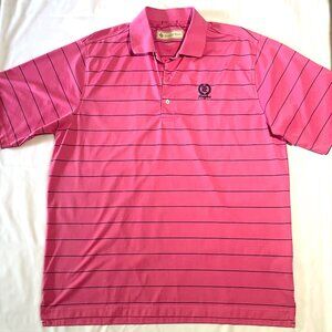 Donald Ross Men’s Classic Fit Chalk Stripe Polo